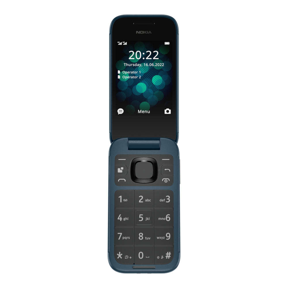 Nokia 2660 Flip 4G (128MB, Blue, In Stock Import)