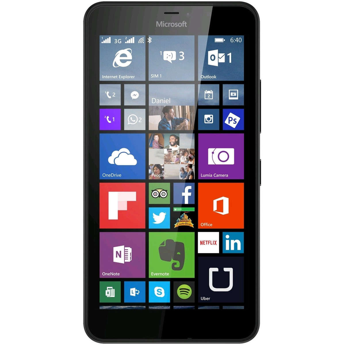 Microsoft Lumia 640 LTE (8GB, Black, Single Sim, Local Stock)