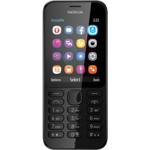 Nokia 222 (Black , Single Sim, Local Stock, Open Box)