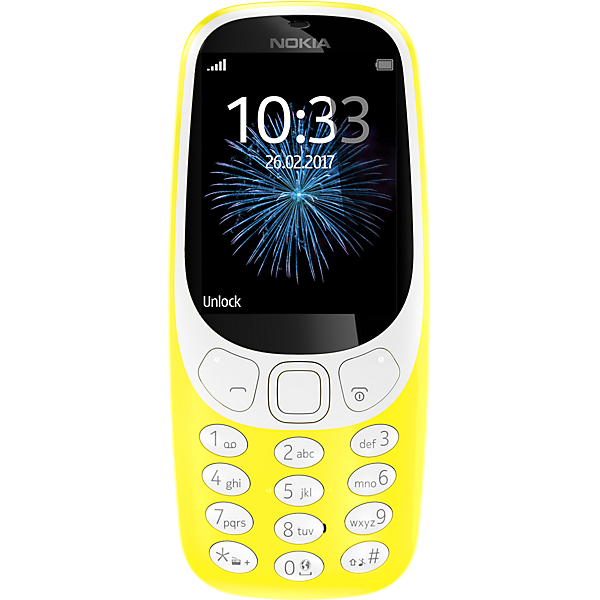Nokia 3310 (2017, 16MB, Single Sim, Yellow, Local Stock)