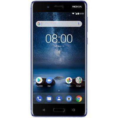 Nokia 8 (Pre-Owned, 64GB, Dual Sim, Tempered Blue, Special Import)