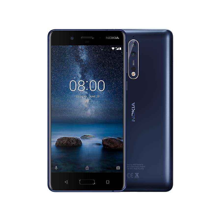 Nokia 8 (Pre-Owned, 64GB, Dual Sim, Tempered Blue, Special Import)