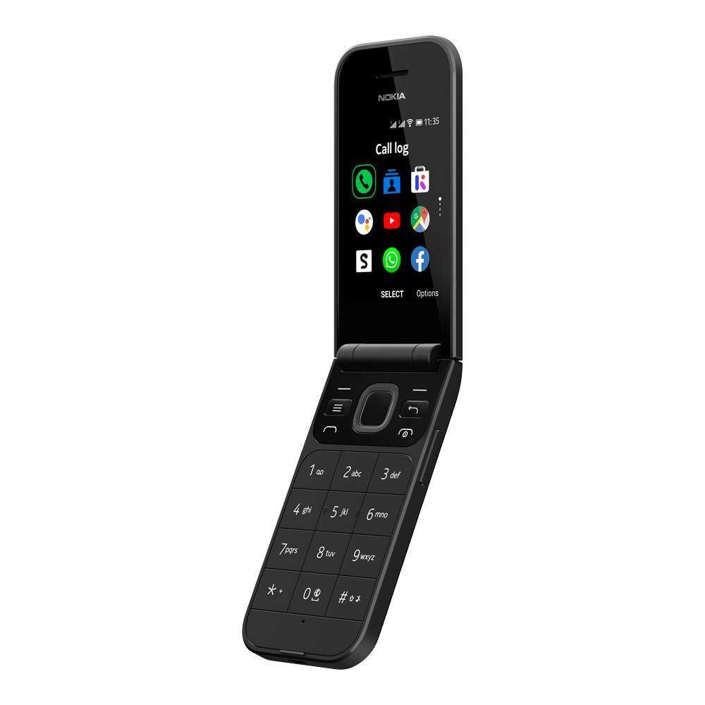 Nokia 2720 Flip (4GB, Dual Sim, Black, Special Import)