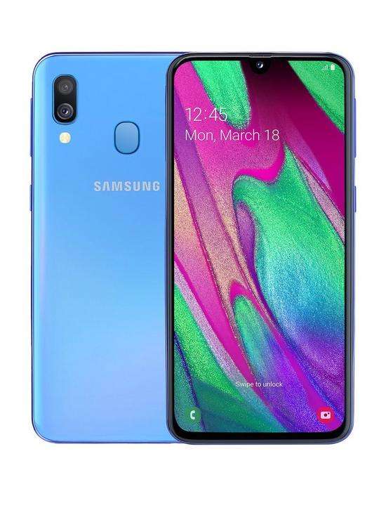 Samsung Galaxy A40 (64GB, 4GB RAM, Dual Sim, Blue, Special Import)