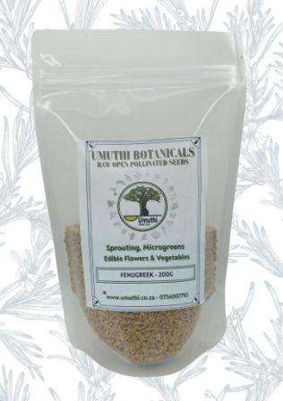 FENUGREEK SPROUTING SEEDS - Trigonella Foenum-Graecum - Natural & Untreated