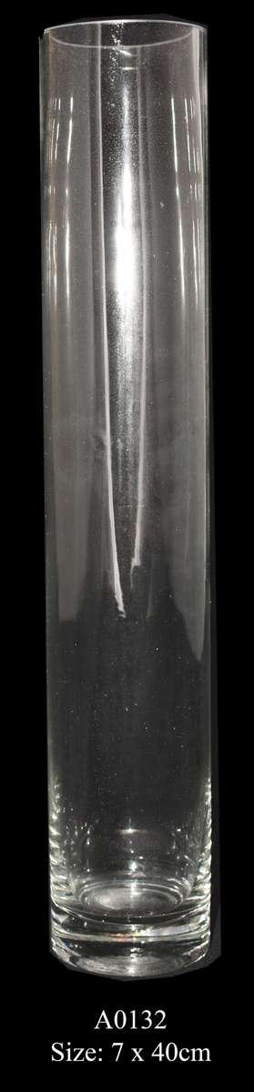 Vase Cylinder For Home Decoration Size 7x40cm - A0132
