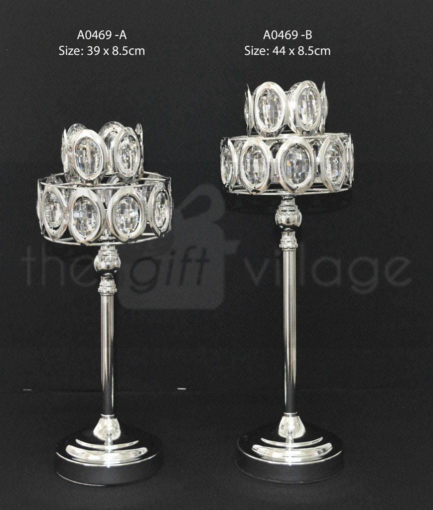 Centerpiece For Decoration in Silver : Height 39cm - A0469ss