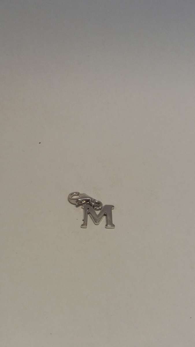 Sterling Silver Letter M Charm