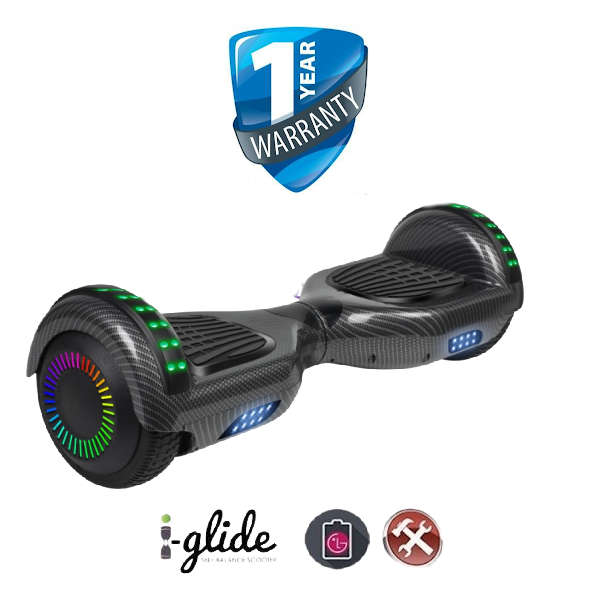 Hoverboard i-Glide V1 6.5 Bluetooth - Carbon Fibre
