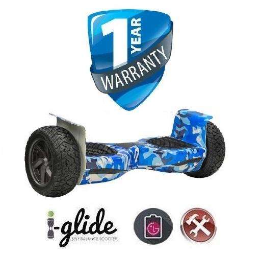 Hoverboard i-Glide V4 8.5" Bluetooth Off-Road - Blue Army