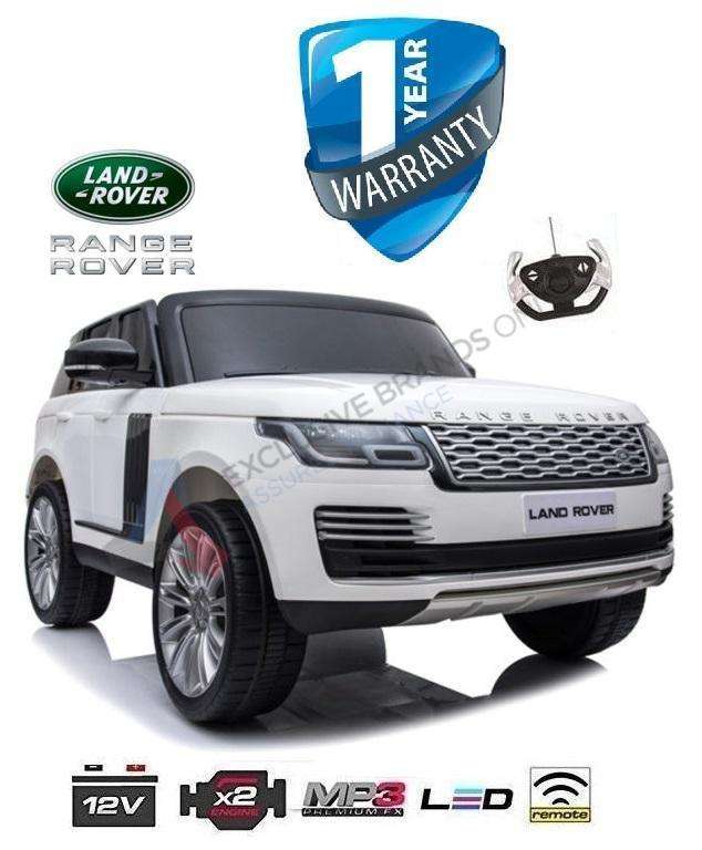 Kids Electric Ride On Car Range Rover SUV XXL - White