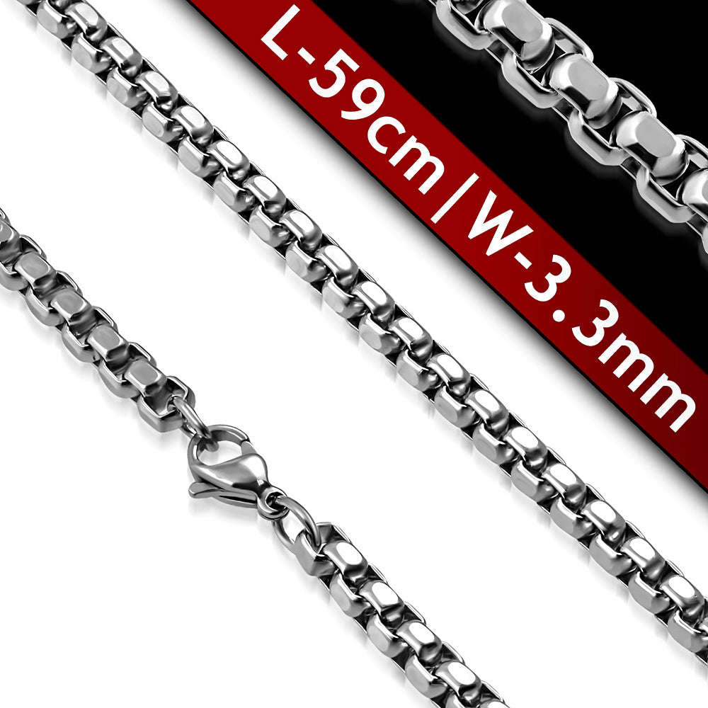 Stainless Steel Venetian Box Link Chain