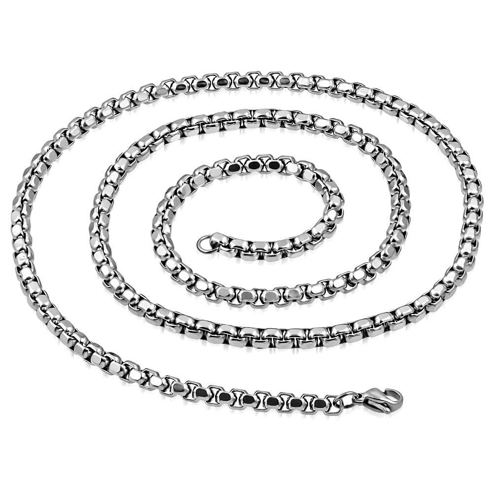 Stainless Steel Venetian Box Link Chain