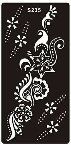 Tattoo Stencil / Template 10 Sheet Set Flower Pretty New Henna Designs