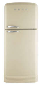 Smeg 80cm Extra-Volume Retro Fridge-Freezer Right Hinged FAB50 - Vintage Cream