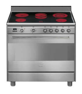 Smeg 90cm Full Electric Concert Cooker SCD91CMX9