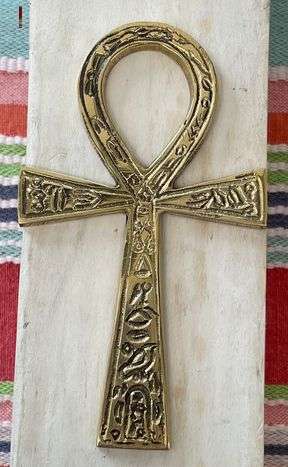 Brass Ankh 4"