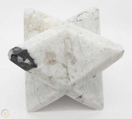 Merkaba Star Pendants - Rainbow Moonstone