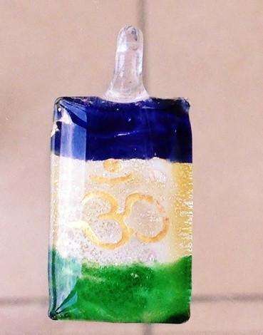 Om Engraved Glass Pendants - 40mm / 30mm