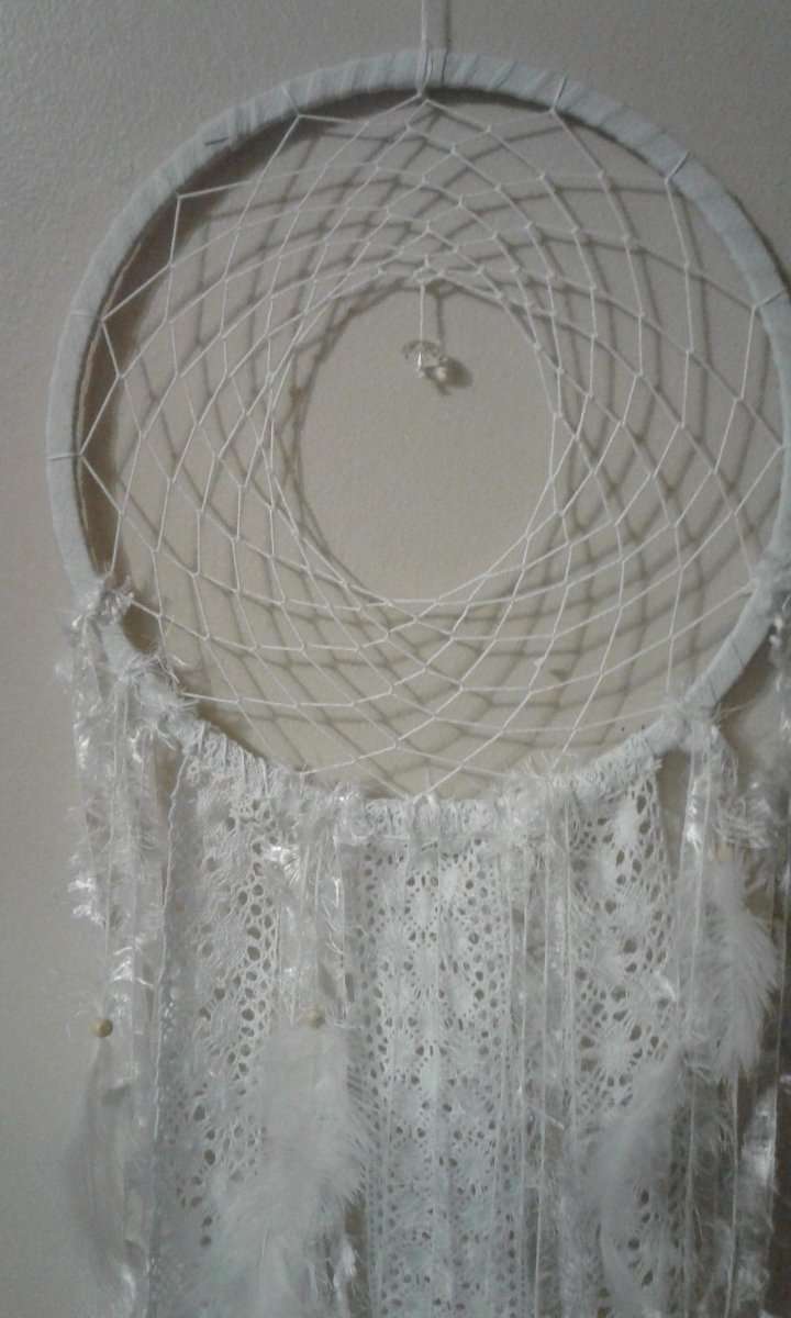 Spider Web Dream Catchers - With Crystal (30cm)