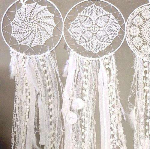 White Dream Catchers - Doily 40cm