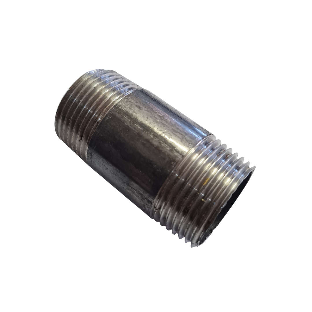 Barrel Nipple Fitting Black/Uncoated - 15mm