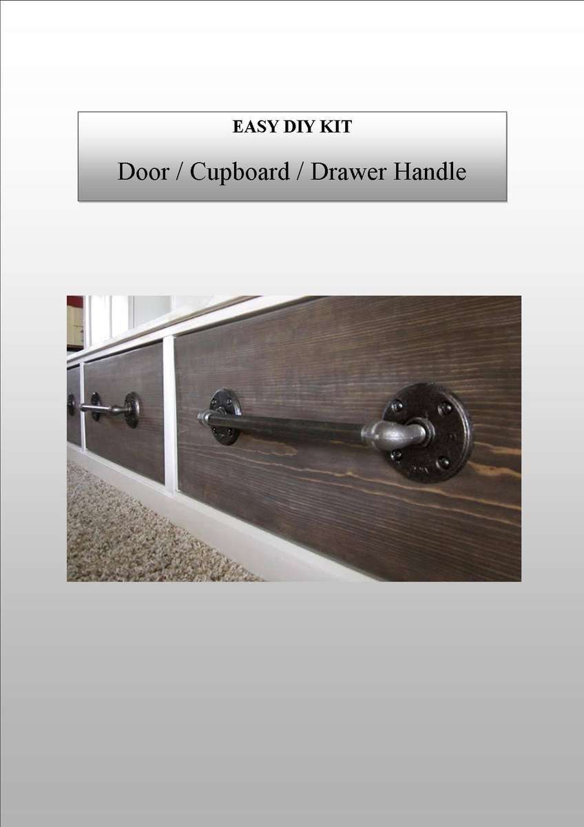 DIY Industrial Door / Drawer / Cupboard Handle Kit