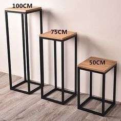 Flower pot plant stands - 1000mm, 750mm, 500mm high