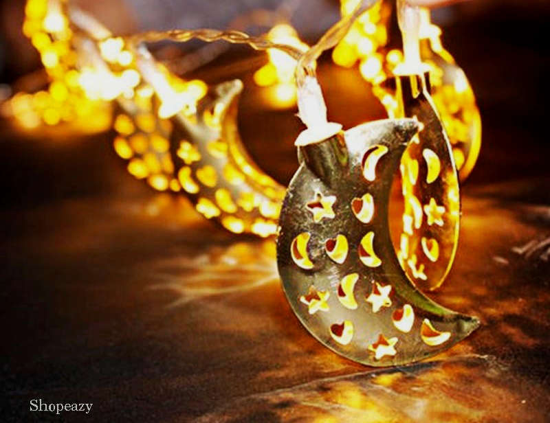 Battery Operated Fairy Moon Lights -Party Wedding Festival String Lights