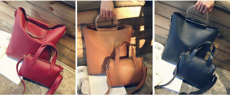 Fashion Lady Handbag-2pc