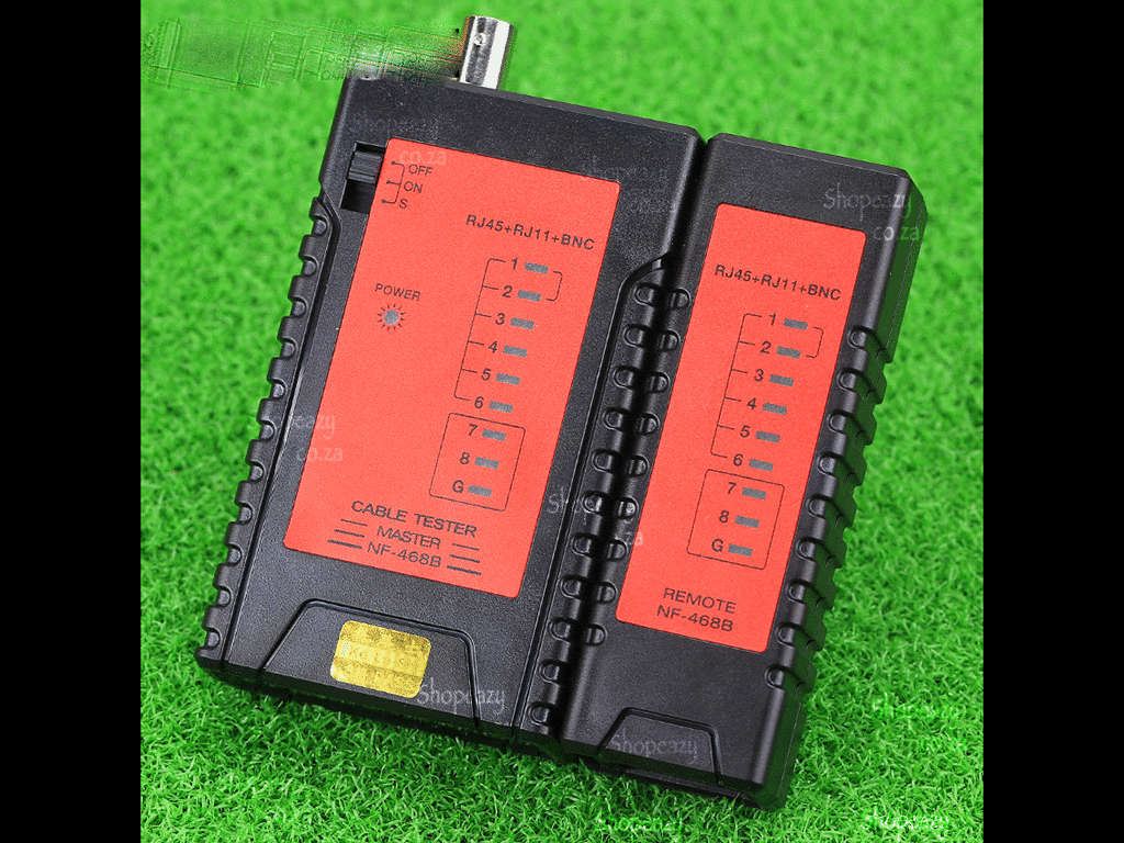 Cable Tester for BNC, RJ45, Networking and Phone Cables