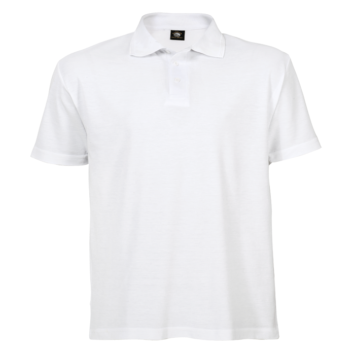 BARRON 175g Mens Pique Knit Golfer - White / 5XL