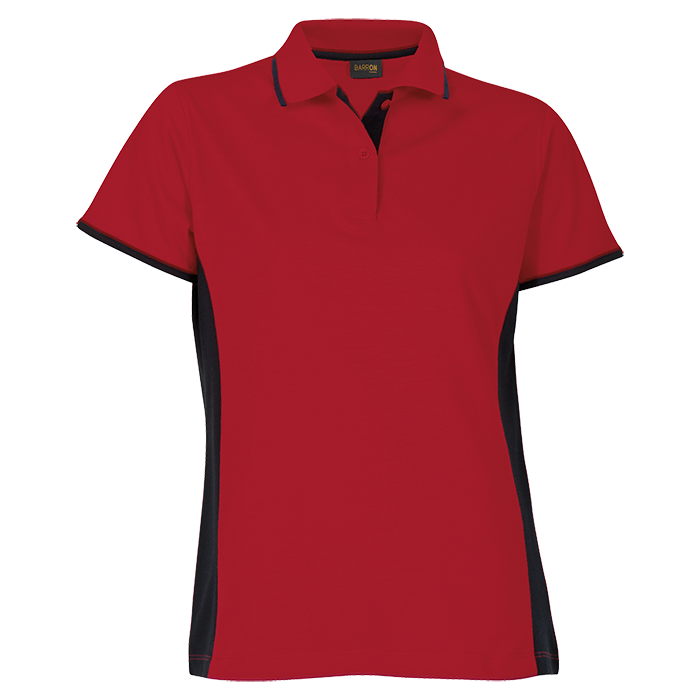 BARRON Ladies Two-Tone Golfer - Red/Black / L