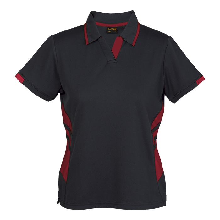 BARRON Ladies Focus Golfer - Black/Red / L
