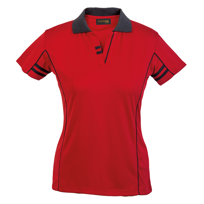 BARRON Ladies Spirit Golfer - Red/Black / L