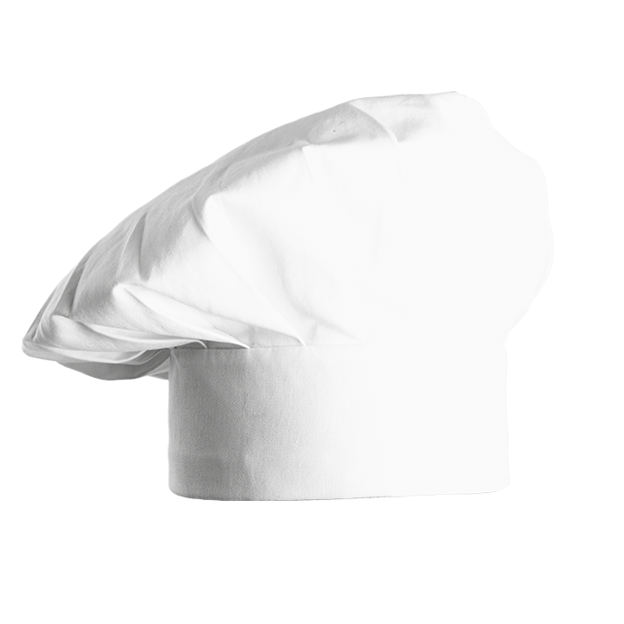 Chef Mushroom Hat - White