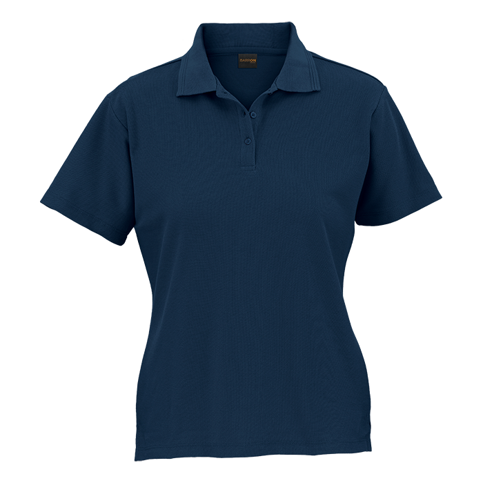BARRON 175g Ladies Pique Knit Golfer - Navy / M