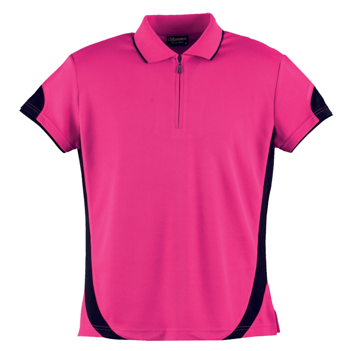 BARRON Ladies Breezeway Golfer - Pink/Black / L