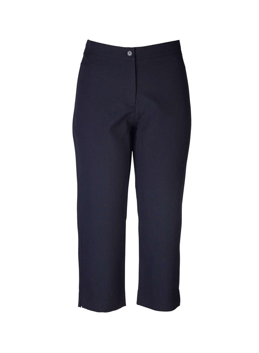 SALE - Rolando - Ladies Stretch Louise Capri Pants - Navy / 36