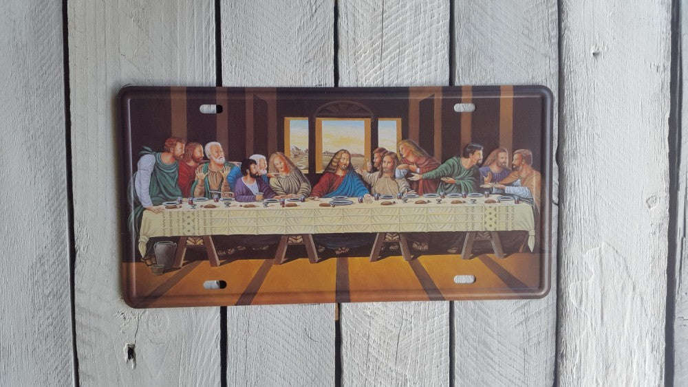 'The Last Supper" License Plate