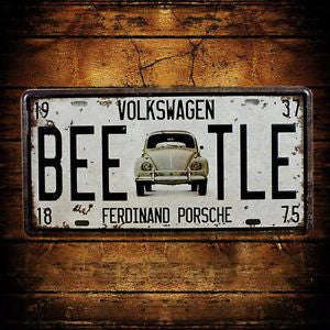 Volkswagen Beetle License Plate