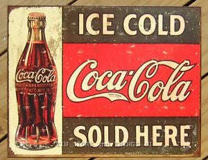 A4 Ice Cold Coca-Cola Sold Here