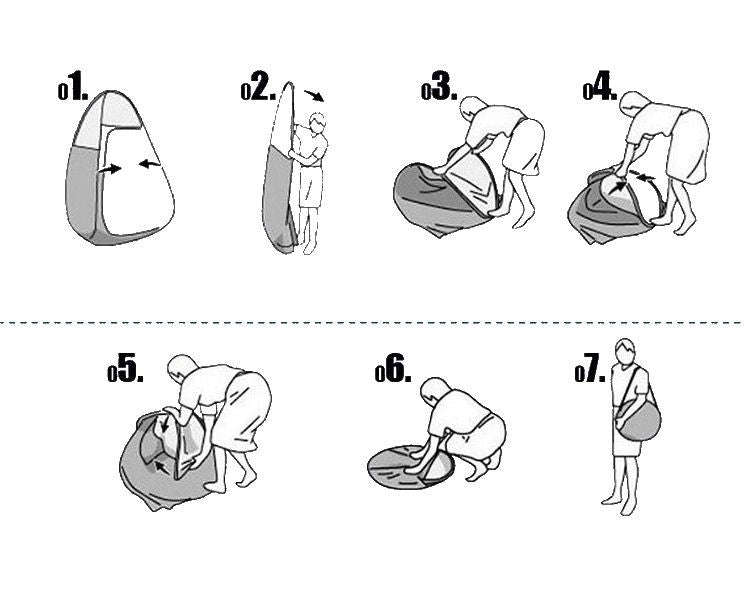 Instant Pop-Up Outdoor Privacy / Shower Tent for Camping for Two