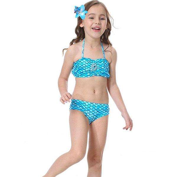 3 Piece Kids Blue Mermaid Bikini | JP02 - 150