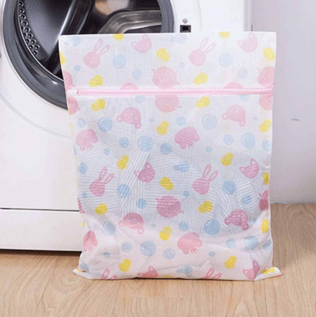 5 pieces Mesh Laundry bag set - Pink