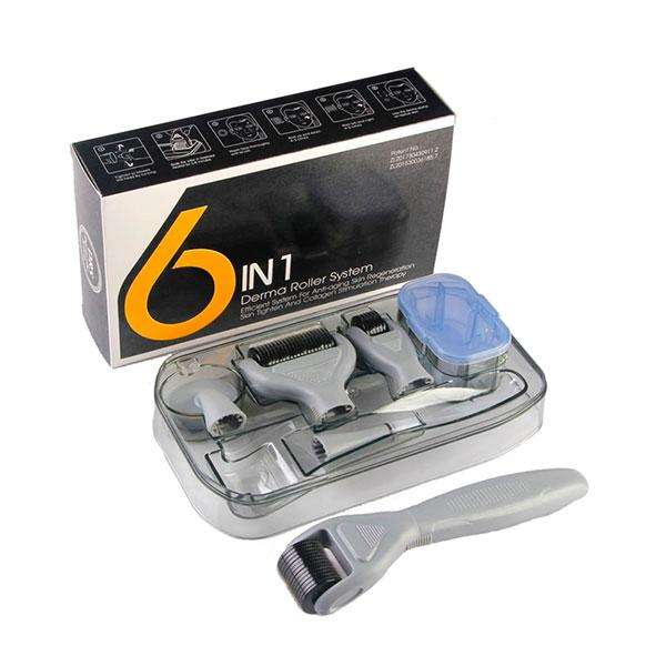 6-in-1 Derma Roller Set - Black