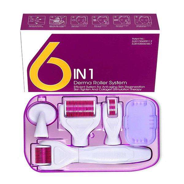 6-in-1 Derma Roller Set - Black