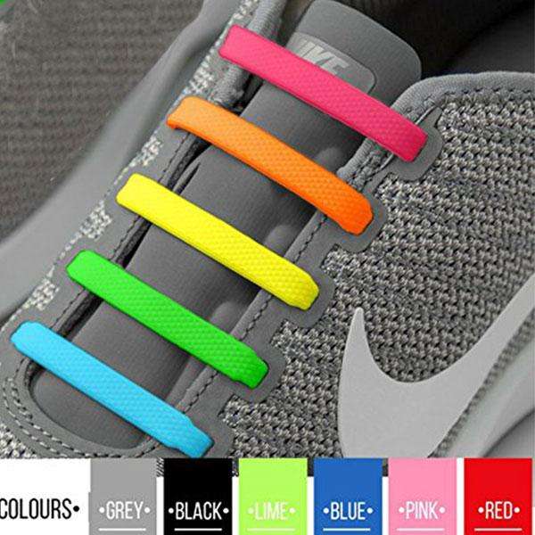 Pair of Silicone Travel Shoeslaces - Blue