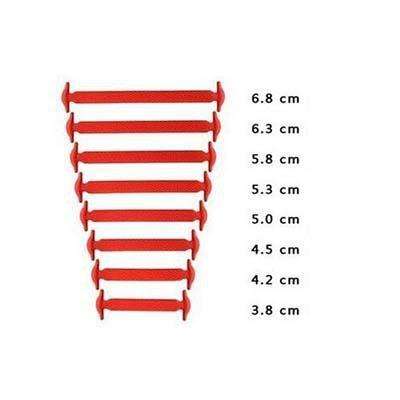 Pair of Silicone Travel Shoeslaces - Hot pink