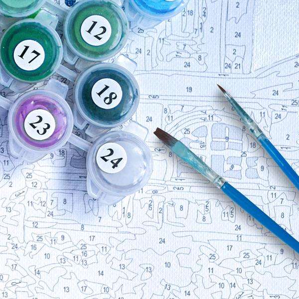 Adult Paint by Numbers with Frame - Pastel Purity